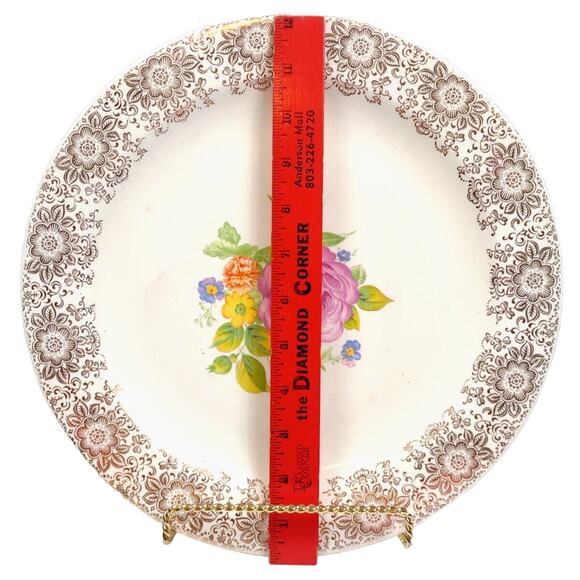 Vintage American Limoges Sebring PRIMERCO 12” Serving Platter Ohio USA 22K Gold - Picture 2 of 10